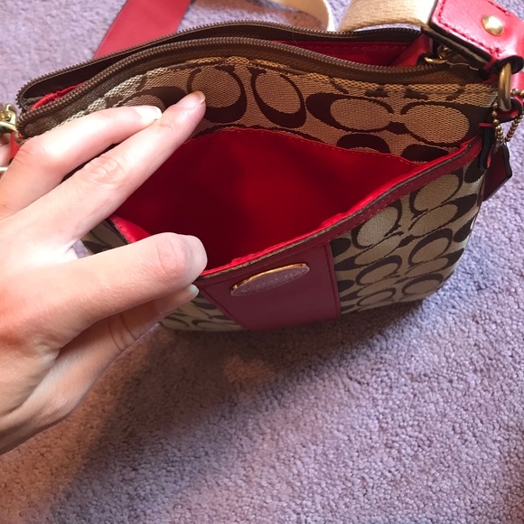 Coach purse brown and orange - Picture 4 of 4